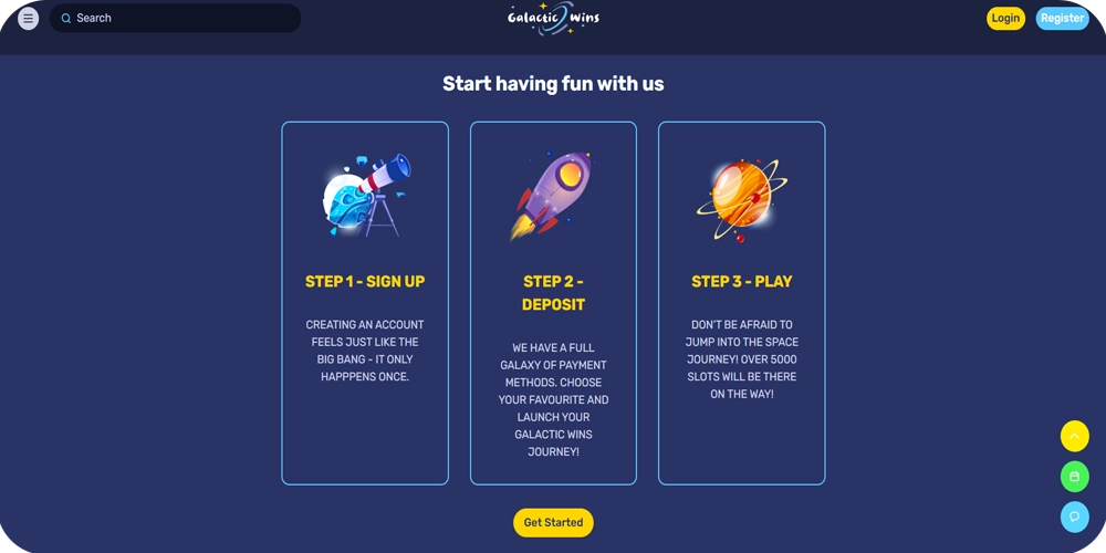 Galactic Wins Casino Sign Up Guide 